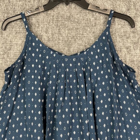 Torrid Shirt Women 1X 1 Strappy Blue Basic Sleeveless Casual‎ Lightweight - Picture 3 of 9